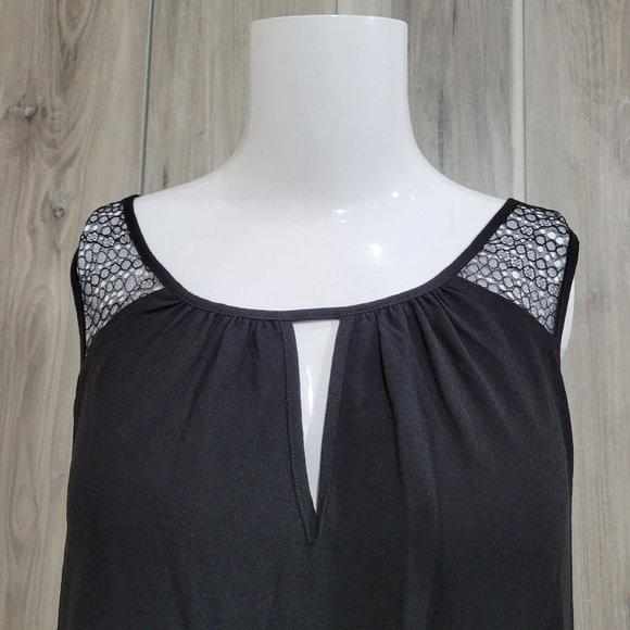 Ramy Brook Top Women's XS Black Natalie Sleeveless Drape New - Picture 2 of 7